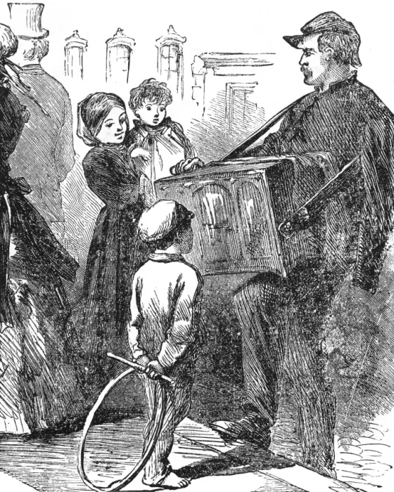 Framed Print : Street music: Organ grinder, 1872 Framed Print : Street music: Organ grinder, 1872