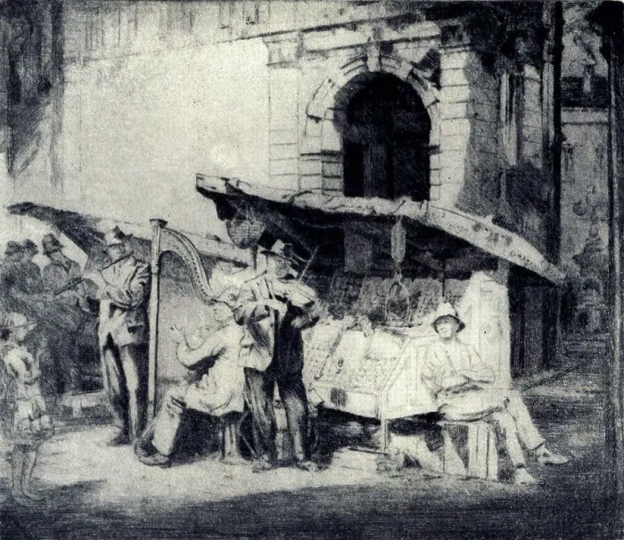 Framed Print : The Street Musicians Framed Print : The Street Musicians