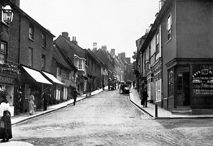 Framed Print : Street near the Fish Quay, Hartlepool early 1900s Framed Print : Street near the Fish Quay, Hartlepool early 1900s