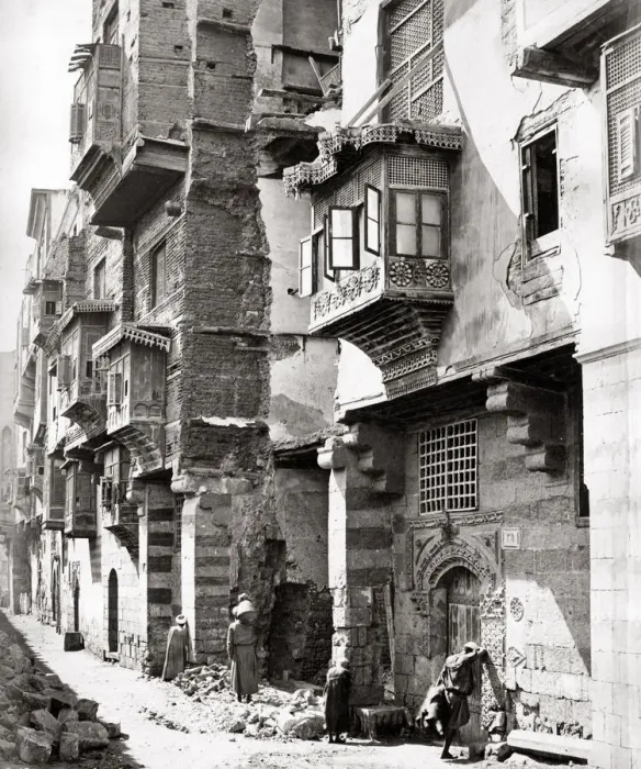 Framed Print : Street in old Cairo, Egypt, c. 1880 s Framed Print : Street in old Cairo, Egypt, c. 1880 s