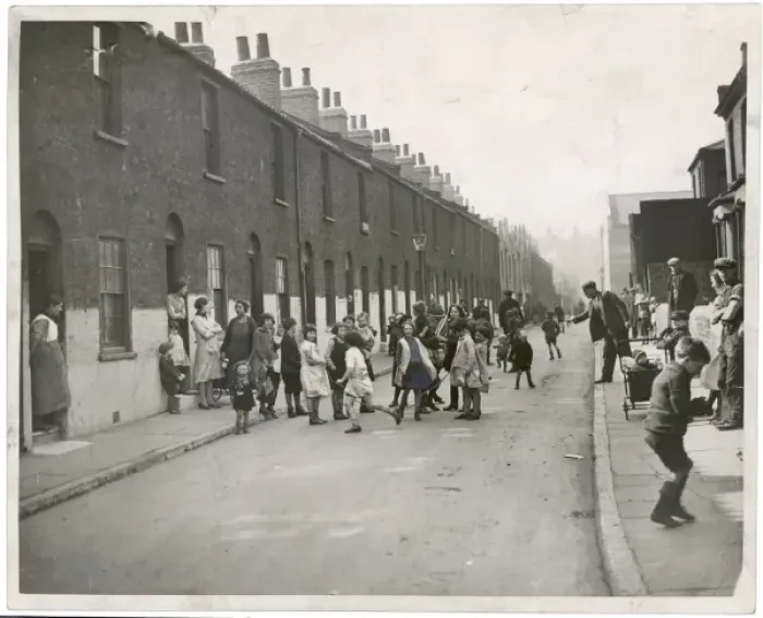 Framed Print : Street Scene 1930 Framed Print : Street Scene 1930