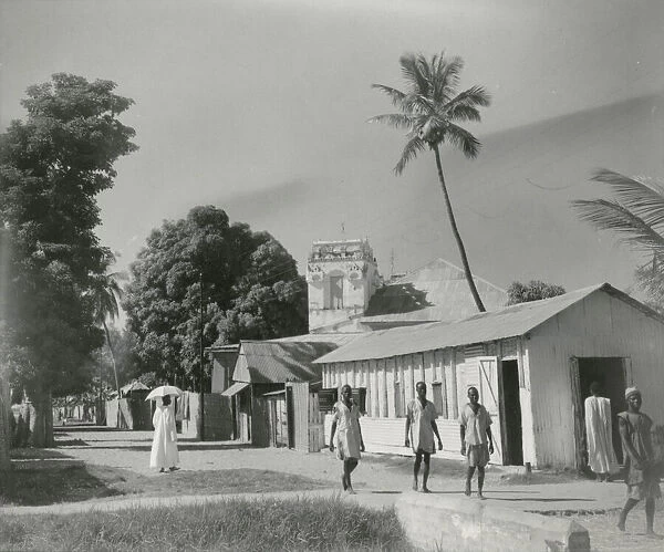 Street scene, Bathurst (now Banjul), Gambia, West Africa