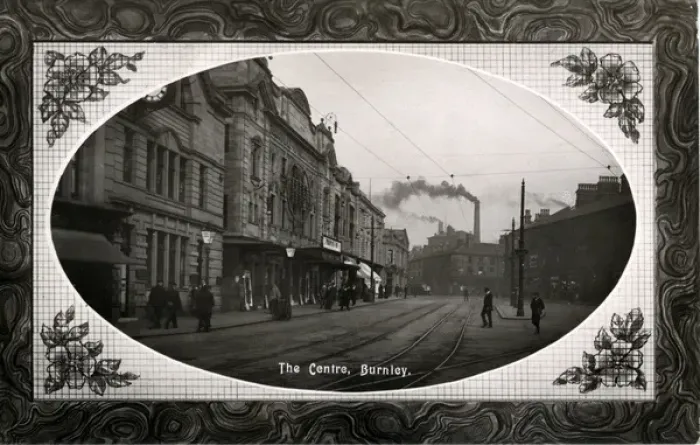 Framed Print : Street Scene, Burnley, Yorkshire Framed Print : Street Scene, Burnley, Yorkshire