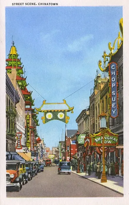 Framed Print : Street scene, Chinatown, San Francisco, California, USA Framed Print : Street scene, Chinatown, San Francisco, California, USA