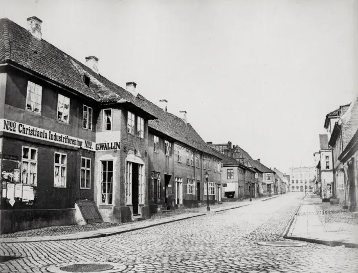Framed Print : Street scene, Christiania, Oslo, Norway Framed Print : Street scene, Christiania, Oslo, Norway
