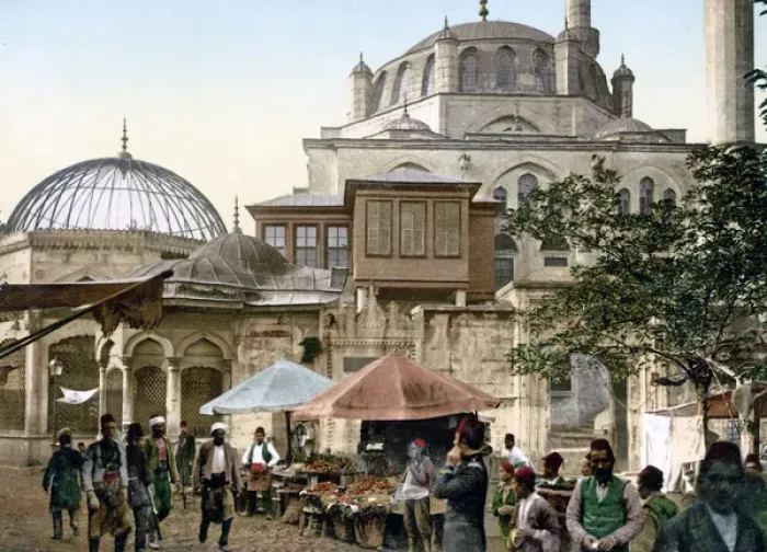 Framed Print : Street scene, Constaninople (Istanbul) Turkey, circa 1890s Framed Print : Street scene, Constaninople (Istanbul) Turkey, circa 1890s