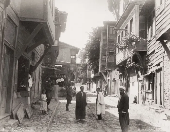 Framed Print : Street scene, Constantinople, Istanbul, Turkey Framed Print : Street scene, Constantinople, Istanbul, Turkey