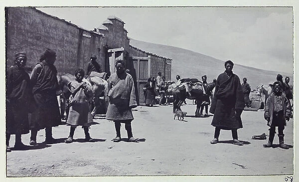 Street scene in Dochu, from a fascinating album which reveals new details on a little-known campaign in which a British military force brushed aside Tibetan defences to capture Lhasa, in 1904