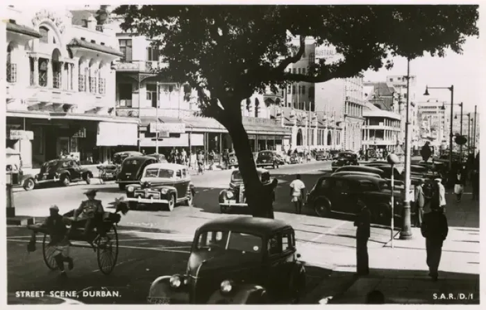 Framed Print : Street scene, Durban, Natal Province, South Africa Framed Print : Street scene, Durban, Natal Province, South Africa