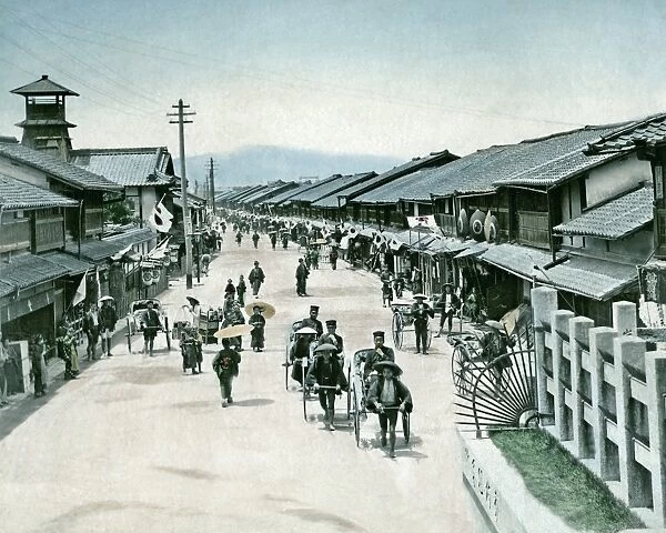 Street scene in Gion-Machi, Kyoto, Japan
