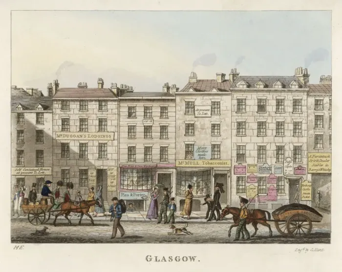Framed Print : Street Scene of Glasgow Framed Print : Street Scene of Glasgow