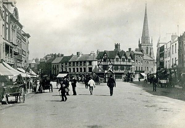 Street scene in Hereford, Herefordshire