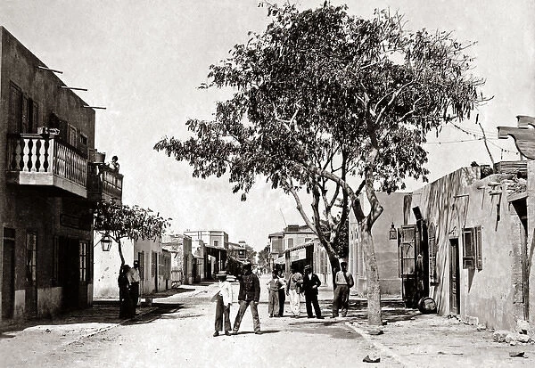 Street scene, Ismalia, Egypt, circa 1880s