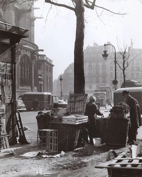 Street scene at Les Halles, Paris, France
