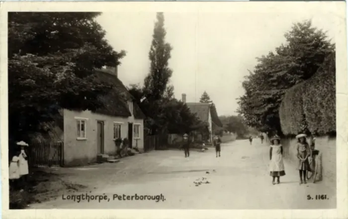 Framed Print : Street Scene, Longthorpe, Cambridgeshire Framed Print : Street Scene, Longthorpe, Cambridgeshire