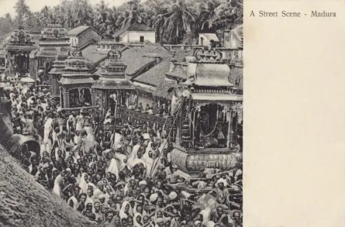 Framed Print : Street scene - Madura, India Framed Print : Street scene - Madura, India