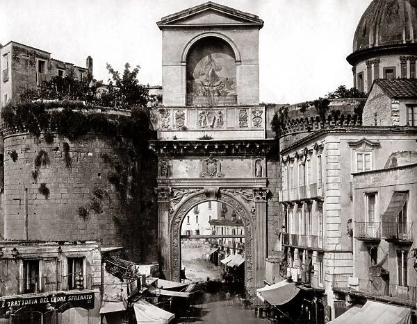 Street scene, Naples, italy circa 1880, (Giogio Sommer)