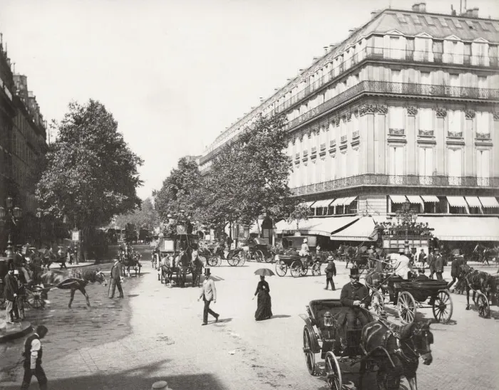Framed Print : Street scene Paris France Framed Print : Street scene Paris France