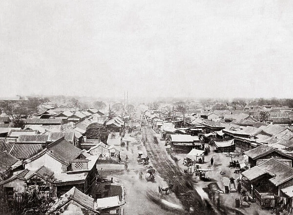 Street scene, Peking (Beijing), China, c. 1870 s