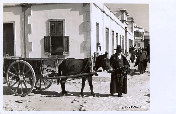 Street scene in Portimao, Algarve, southern Portugal