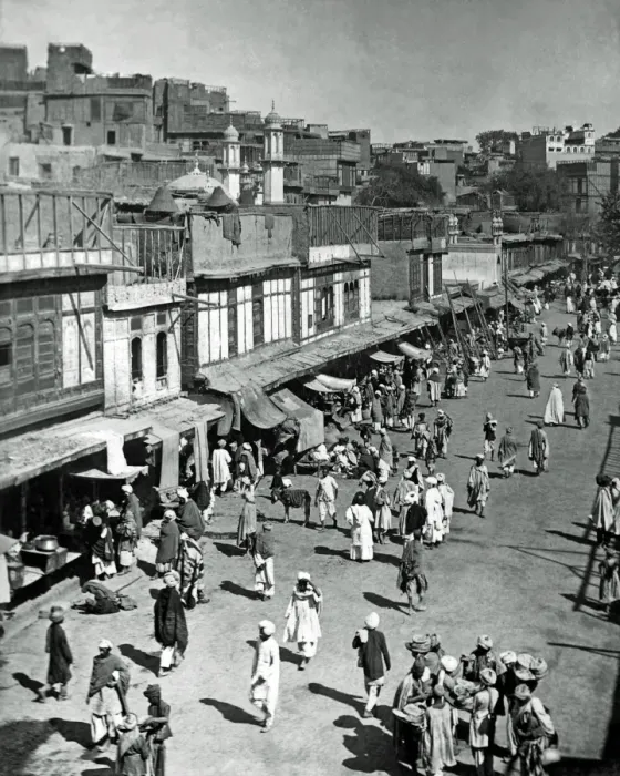 Framed Print : Street scene, possibly in Peshawar (now Pakistan) Framed Print : Street scene, possibly in Peshawar (now Pakistan)
