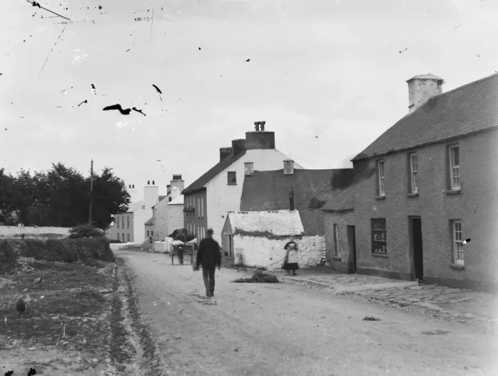 Framed Print : Street scene, probably in Crickhowell, Powys, Mid Wales Framed Print : Street scene, probably in Crickhowell, Powys, Mid Wales