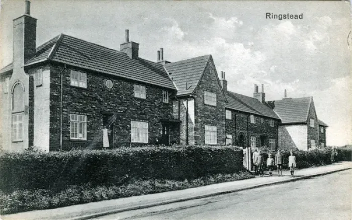 Framed Print : Street Scene, Ringstead, Northamptonshire Framed Print : Street Scene, Ringstead, Northamptonshire