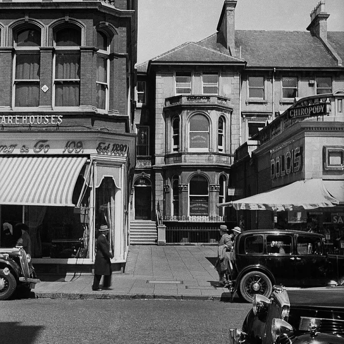 Framed Print : Street scene in South London