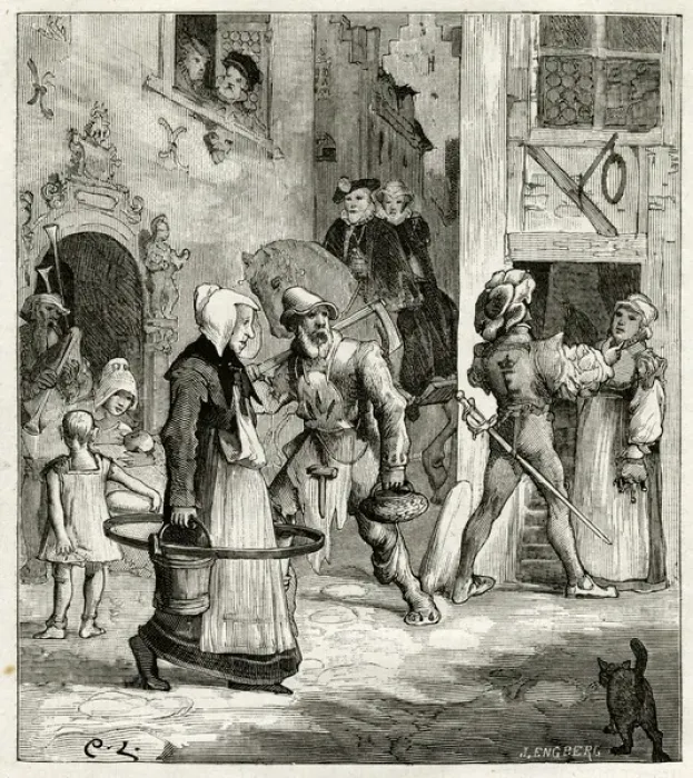 Framed Print : Street scene in a Swedish town Framed Print : Street scene in a Swedish town