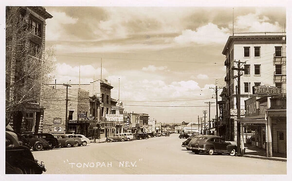 Street scene in Tonopah, Nevada, USA