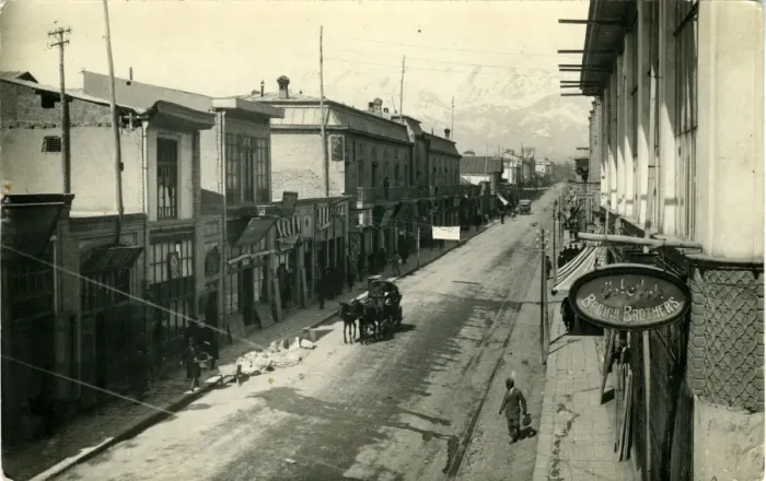 Framed Print : Street Scene, Unknown location Framed Print : Street Scene, Unknown location