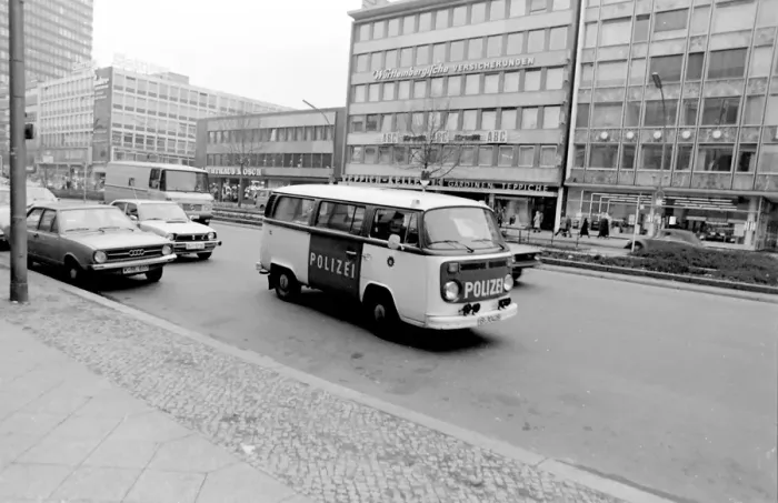 Framed Print : Street scene, West Berlin, Germany