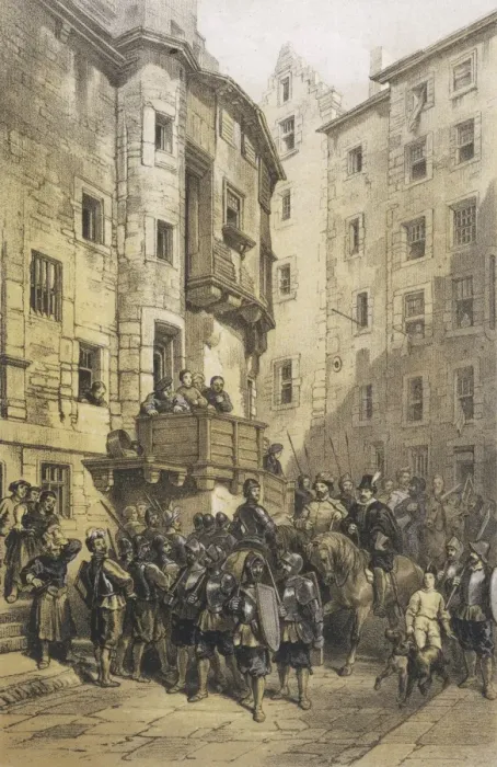 Framed Print : Street scene in West Bow, Edinburgh, Scotland Framed Print : Street scene in West Bow, Edinburgh, Scotland