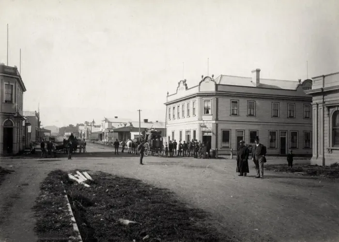 Framed Print : Street scene, Woodville New Zealand Framed Print : Street scene, Woodville New Zealand