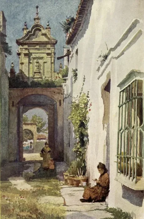 Framed Print : Street in Seville Framed Print : Street in Seville