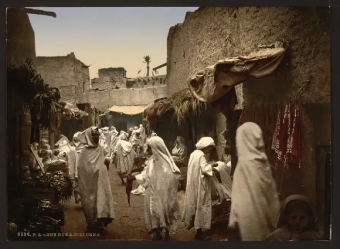 Framed Print : A street, Sidi Okba, Algeria Framed Print : A street, Sidi Okba, Algeria
