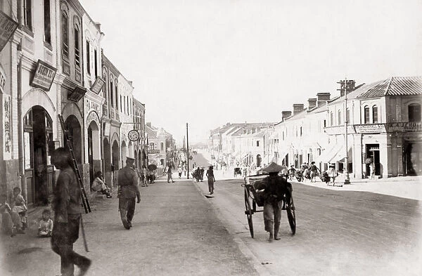 Street in Tientsin, China c. 1900