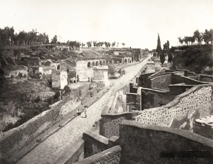Framed Print : Street of Tombs, Pompeii, Italy Framed Print : Street of Tombs, Pompeii, Italy