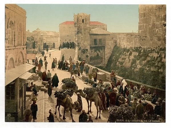 Street of the Tower of David, the bazaar, Jerusalem, Holy La