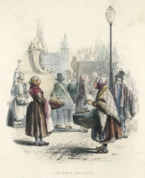 Framed Print : STREET TRADERS, PARIS Framed Print : STREET TRADERS, PARIS