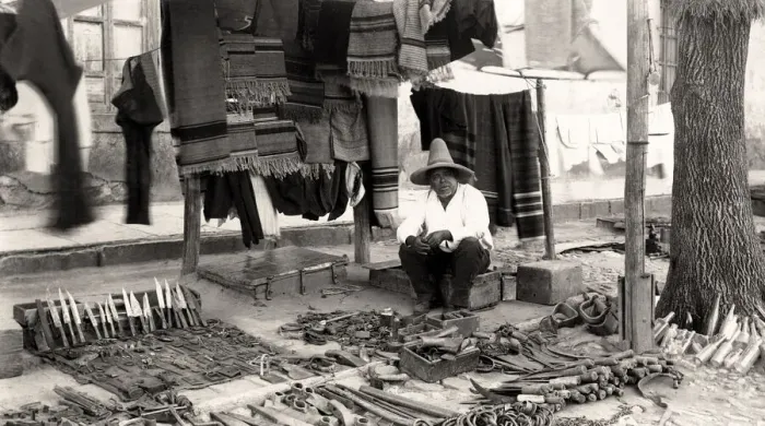 Framed Print : Street vendor of knives and tools, Mexico Framed Print : Street vendor of knives and tools, Mexico