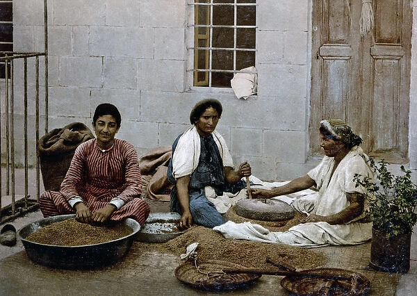 Street vendors, Jerusalem, Palestine (Israel) circa 1890