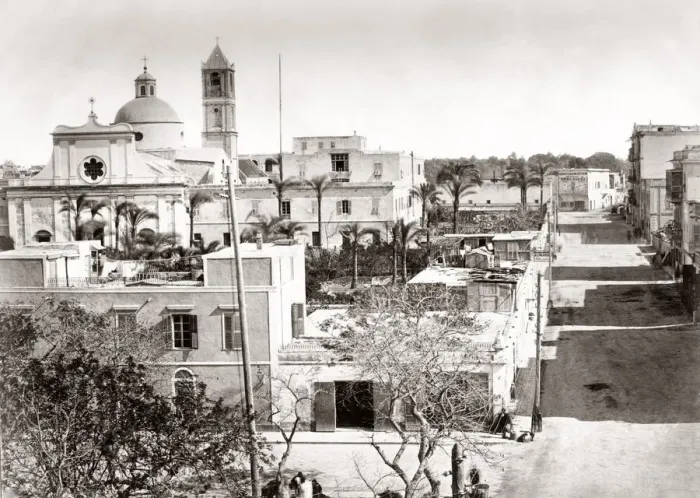 Framed Print : Street view, Alexandria, Egypt, c. 1880 s Framed Print : Street view, Alexandria, Egypt, c. 1880 s