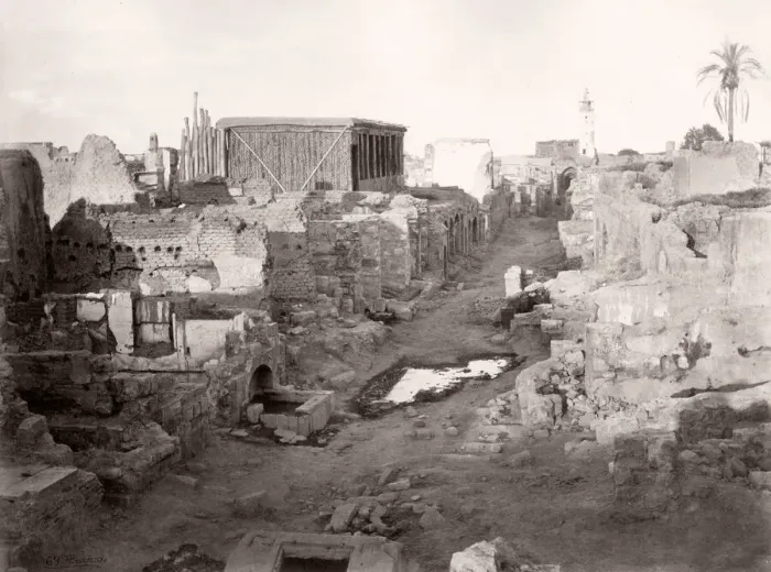 Framed Print : Street view in Damascus Syria c. 1861 Framed Print : Street view in Damascus Syria c. 1861