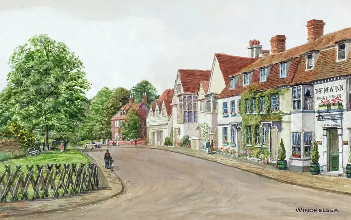 Framed Print : Street in Winchelsea, Sussex Framed Print : Street in Winchelsea, Sussex