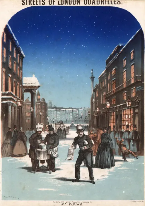Framed Print : The Streets of London Quadrilles Framed Print : The Streets of London Quadrilles