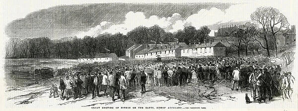 Strike of colliers in Durham 1863