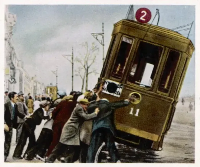 Framed Print : Strike in Valencia / 1931 Framed Print : Strike in Valencia / 1931
