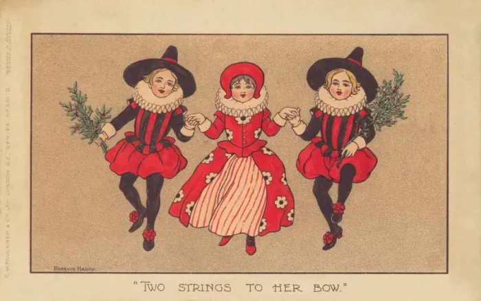Framed Print : Two Strings to her Bow by Florence Hardy Framed Print : Two Strings to her Bow by Florence Hardy