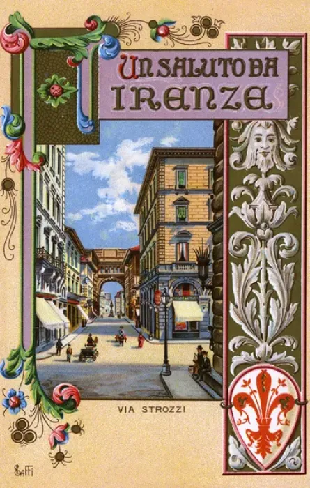 Framed Print : Via Strozzi, Florence, Tuscany, Italy Framed Print : Via Strozzi, Florence, Tuscany, Italy